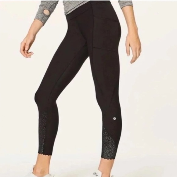 lululemon athletica Pants - Lululemon tight stuff reflective run crop leggings yoga pants